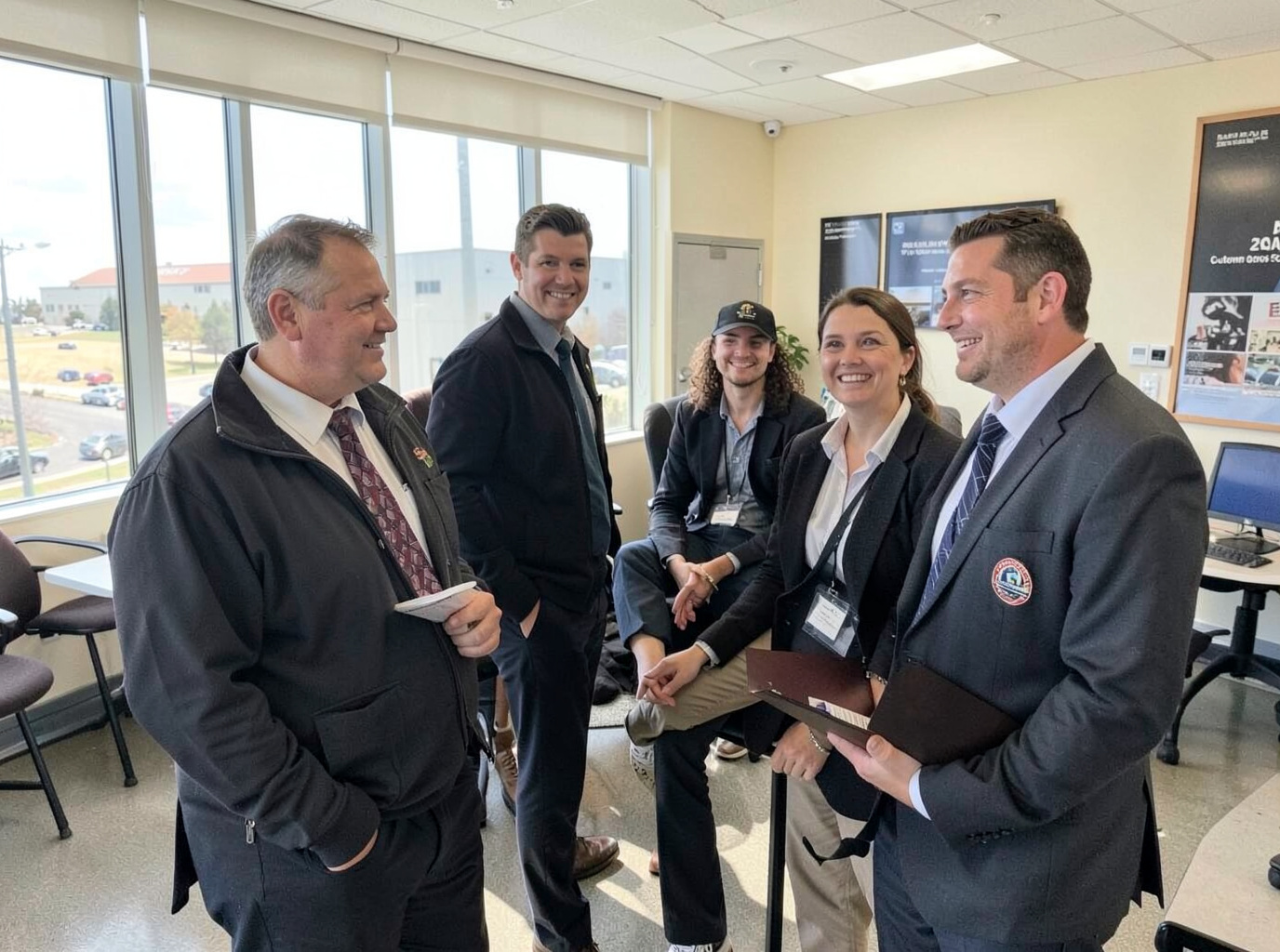 The Washington Flight Support Desk team at work in Dulles